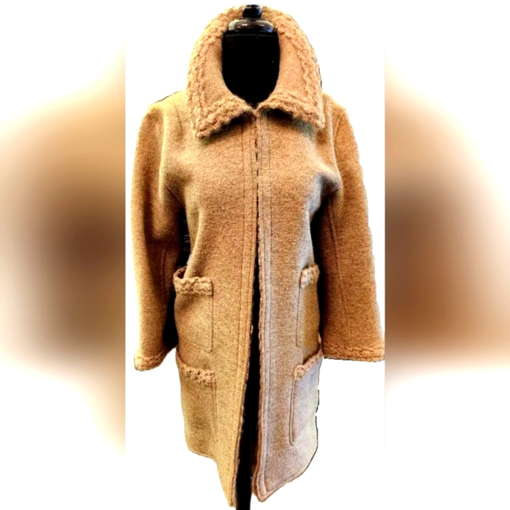 CHANEL wool tweed coat